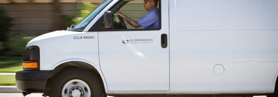 KIC Refrigeration service vehicle serving Allen Park area